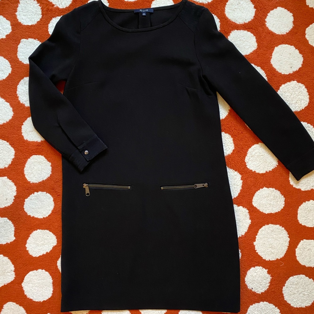 Madewell black shift (mini) dress
